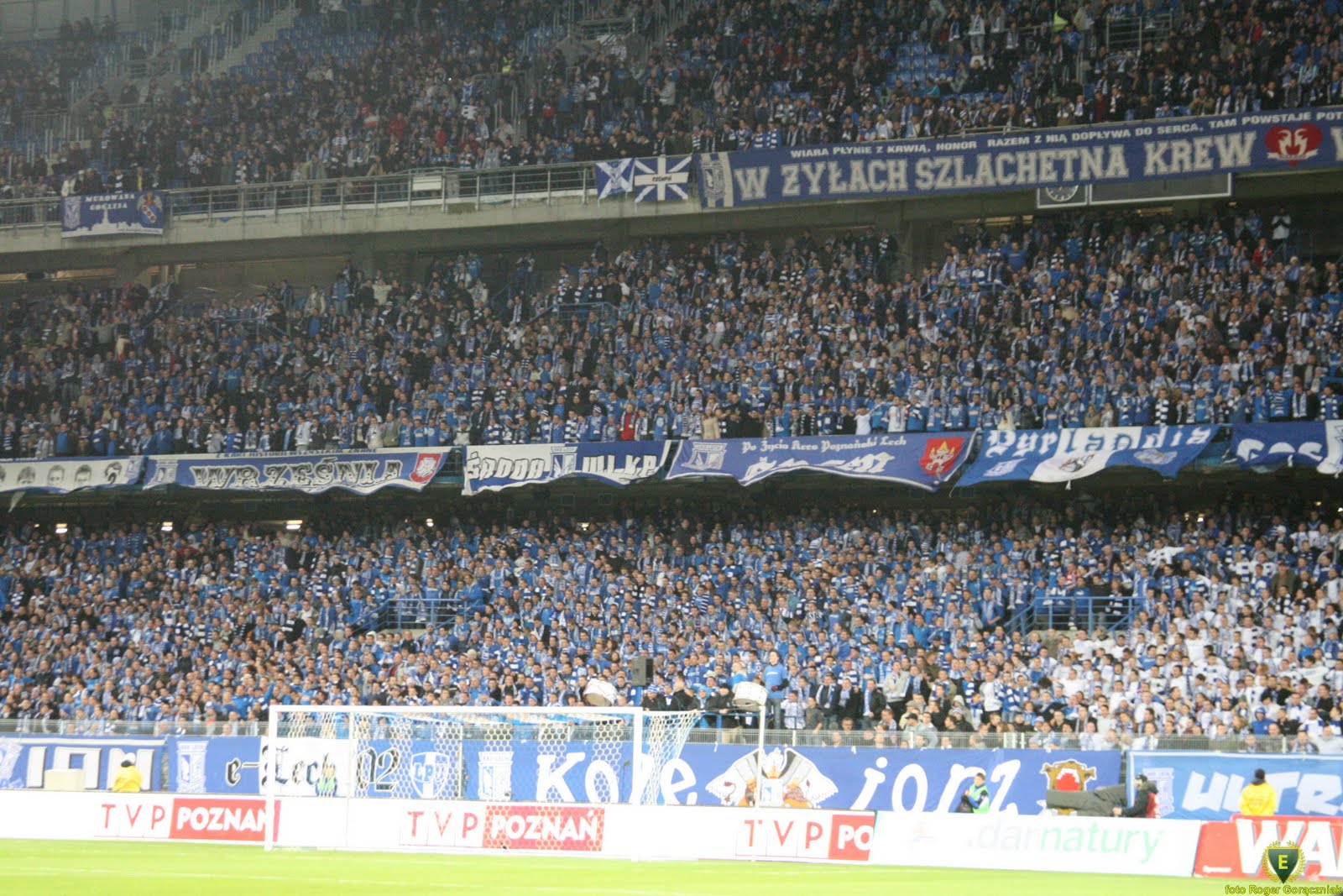 Lech Poznan fans in stadium
Lech Poznań vs Manchester City FC, 4 November, 2010